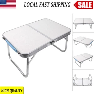 Outdoor BBQ Desk Aluminum Portable Folding Camping Picnic Table Garden Small NEW - Picture 1 of 14