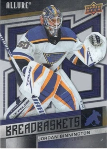 21-22 2021-2222 Allure Jordan Binnington Pancestas INSERTO #BB-2 Blues - Imagen 1 de 1