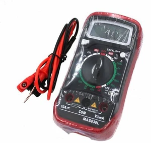 Versatile Digital Multimeter with AC/DC, Res, Cap, Transistor and Diode Testing - Picture 1 of 2