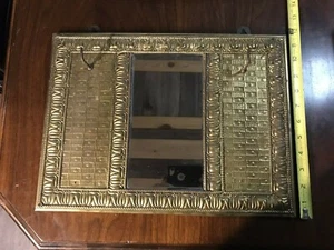 Vintage Decorative Brass Wall Clothes brush set with Mirror - Picture 1 of 12