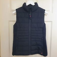 Joules Quilted Gilet Bodywarmer Size 12 Dark Navy/black No Care Label