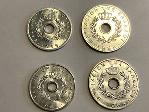 2 SETS1959 &1964 GREECE 10&20 LEPTA COINS KM78 & KM79 NICE UNCIRCULATED 8 COINS - Picture 1 of 2