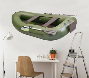 3D Kayaking Green B229 Car Wallpaper Mural Poster Transport Wall Stickers Wed - Picture 1 of 6