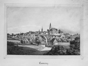 Camenz Kamieniez Zabkowicki Polen Polska Lithographie aus Saxonia 1835-1841 - Picture 1 of 1