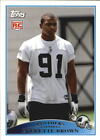 2009 Topps #369 Everette Brown Rookie Football Card. rookie card picture