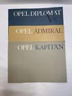 Vintage 1964 Opel Diplomat Admiral Kapitan Sales Brochures Booklet Catalog Books