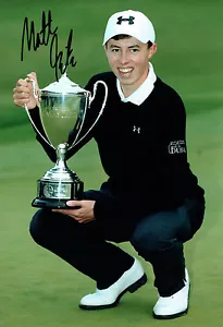 Matt FITZPATRICK SIGNED British Masters Golf Autograph 12x8 Photo + Dealer COA - Picture 1 of 1