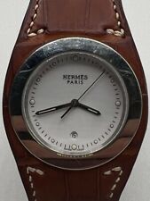 Hermes Arne Wrist Watch (HA3.710), White Dial, Brown Leather Strap SPB GW-305010