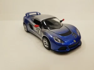Modello Di Auto Kinsmart Lotus Exige S Blu 1/32 Scala Diecast Porte Aperte - Foto 1 di 2