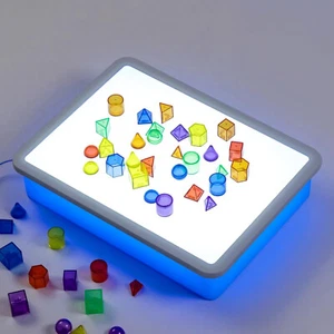Heller LED Leuchtkasten - 16" - Leuchttisch für Kinder, verstellbare Beleuchtung, blau - Bild 1 von 5