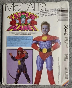 McCalls Pattern 5642 CAPTAIN PLANET Childrens Costume Size10-12 Lg VTG Uncut - Picture 1 of 3