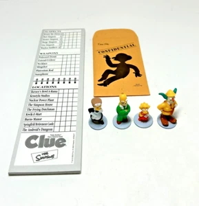 The Simpsons - Clue Game Replacement Pieces Lot of 5, Homer Lisa Krusty Smithers - Picture 1 of 8