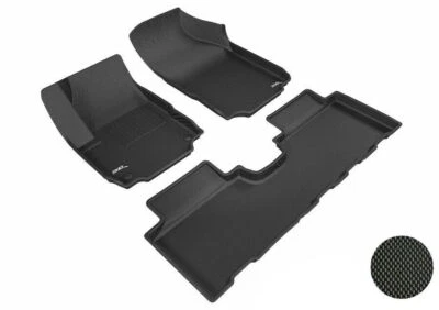 Juego de 3 piezas 3D MAXpider negro primera y segunda fila para Chevrolet Equinox Foto 1 de 4