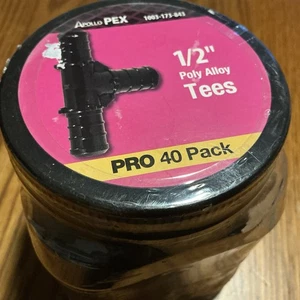 Apollo 1/2 Zoll Kunststoff PEX-B Widerhaken T-Stück Pro Pack 40er Pack PXPAT1240JR - Bild 1 von 2