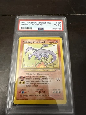 2002 POKEMON NEO DESTINY #107 SHINING CHARIZARD PSA 4 - Image 1 of 2