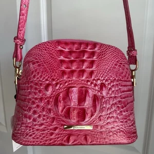 Brahmin Small Georgina Crossbody Pink Cosmo Melbourne Leather - Picture 1 of 8