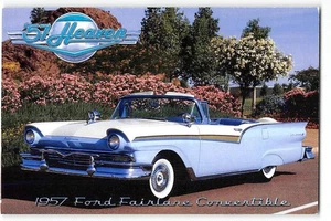 1957 Ford Fairlane Cabrio Auto Heimatstadt Amerika 4x6 Continental Postkarte - Bild 1 von 2