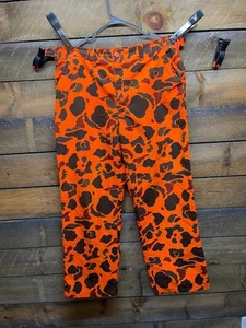 Vintage SAFTBAK Hose Herren Orange Camouflage USA 90s - Dünn - Bild 1 von 5