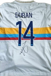 Handsigniertes Jhon Duran Kolumbien 100. Jahrestag Name & Nummer 14 Shirt & COA - Bild 1 von 4
