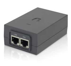 Ubiquiti 24-volt DC 12-watt PoE Adapter, Black, Canadian Version | POE-24-12W - Picture 1 of 1