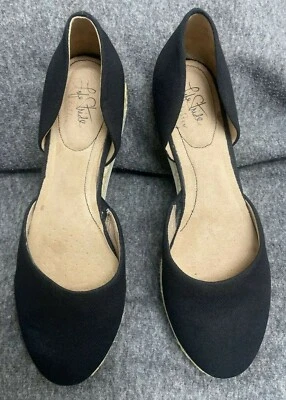 Women's LIFE STRIDE CAIRO Slip On Wedge Loafers Shoes Black Fabric Size 11 M - Изображение 1 из 4