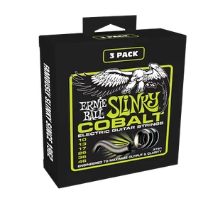 Ernie Ball Slinky Cobalt Guitar Strings P03721 3 Complete Sets UPC 749699137214 - Picture 1 of 2