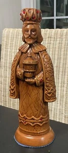 WEISER MANN KERZENHALTER KREIDEGESCHIRR KERAMIK MID CENTURY FIGUR WEIHNACHTEN MCM VINTAGE - Bild 1 von 8