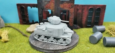 M3 Lee Grant Carro Armato Kit di Costruzione Militare Non Verniciato US Modell 1 - Immagine 1 di 4