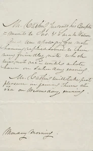 George Catlin SIGNIERT HANDSIGNIERT Brief Abenteurer & Painter Plains Indianer - Bild 1 von 3
