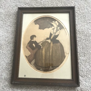 1936 "Will You Marry Me" Camilla Lucas Vintage Antique Rare Litograph Vala Moro - Bild 1 von 9