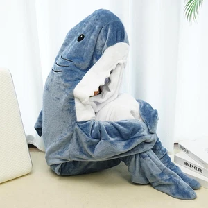 Shark Blanket Adult Wearable;Super Soft-Cozy Flannel Hoodie Shark Sleeping-Bag- - Bild 1 von 15