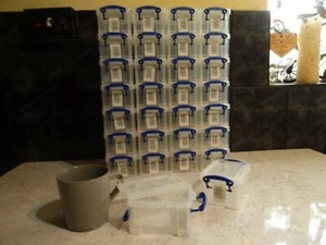 SCATOLE PORTAOGGETTI PLASTICA X30 0,3L OTTIME CONDIZIONI IDEALI PER PICCOLI LEGO ARTI E MESTIERI SHED - Foto 1 di 5