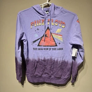 Pink Floyd Hoodie Men's Size L Other Side Of The Moon Two Tone Purple 50th New - Picture 1 of 6