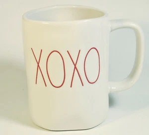 Rae Dunn Magenta Coffee Mug "XOXO" Romantic Love Kiss Hug Red Lettering Cup - Picture 1 of 4
