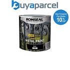 Ronseal 39213 Direct to Metal Paint Black Satin 2.5 litre RSLDTMBS25L