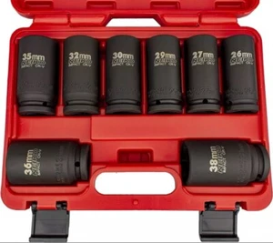 Neiko 02460A 3/4 Drive Deep Impact Socket Set, 8 Piece Jumbo Assortment | Met... - Picture 1 of 4