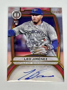 2025 Topps Tribute - Leo Jimenez - Gold Parallel On Card AUTO /75 (RC) - Picture 1 of 2