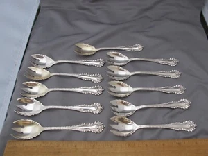 SET OF 11 Dominick & Haff MAZARIN (1892) ICE CREAM FORKS-5 1/2 Inches-Mono C - Picture 1 of 5