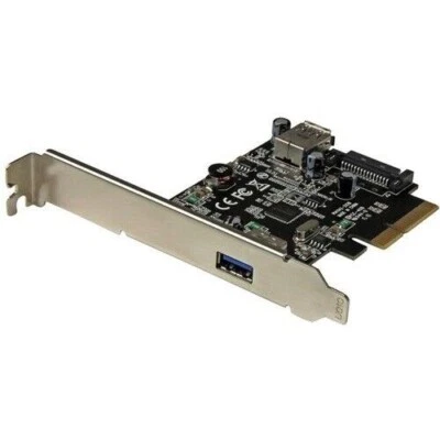 Startech 2 Port USB 3.1 (10Gbps) Card - USB-A 1x External 1x Internal - PCIe USB - Image 1 of 4