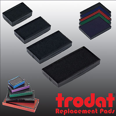 Trodat Printy Line Rubber Stamp Replacement Pads BLACK BLUE RED GREEN VIOLET Etc • 4.49£