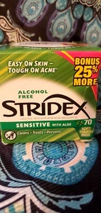 Stridex Daily Care Acne Pads with Aloe, Sensitive Skin, 70 ct. Damaged Box - Picture 1 of 4