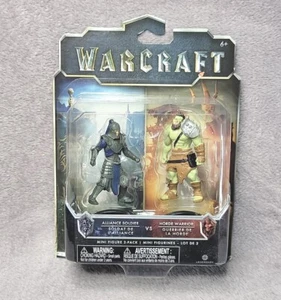 NEW Warcraft Mini Figure 2-Pack Alliance Soldier vs For the Horde Warrior NOB - Picture 1 of 12