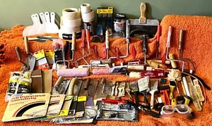 Drywall Painting Tile Tools: Brushes, Rollers, Sandpaper, Scrapers etc. 140 pc - Picture 1 of 20