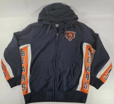 NFL ЧИКАГО МЕДВЕДИ G-III РУКИ ВЫСОТЫ ПУЛОВЕР ТОЛСТОВКА С КАПЮШОНОМ L LG БОЛЬШОЙ  - Изображение 1 из 4