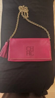 Carolina Herrera Magenta Crossbody Nwot Leather - Image 1 of 3
