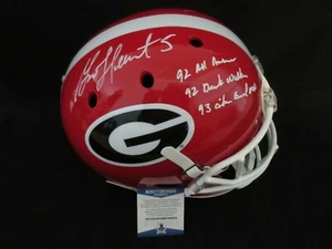 GARRISON HEARST SIGNED GEORGIA BULLDOGS FULL SIZE HELMET w/MULTI INSC BECKETTCOA - Picture 1 of 6