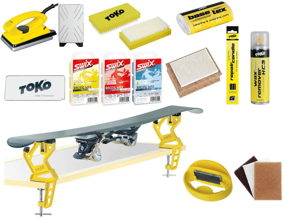 Toko Skiwax Profi Set mit Skispanner und Kantenschärfer 13-teilig
