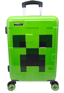 Minecraft Creeper grün Koffer Game Spiel Zocken Merch Suitcase Reisen Travel Fan - Bild 1 von 5