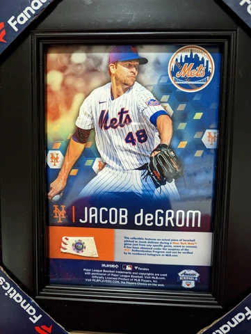 Jacob deGrom Game-used Baseball Plaque Cover