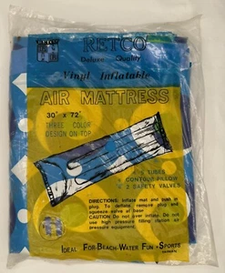 Vintage Retco Vinyl Inflatable Air Mattress Beach Pool Float - Picture 1 of 6